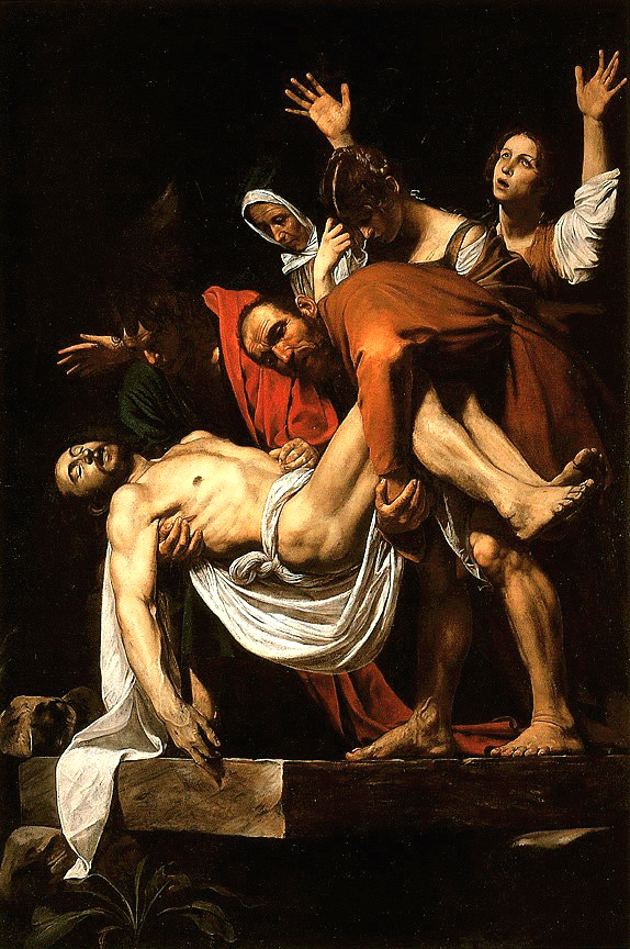 Caravaggio La Deposizione di Cristo