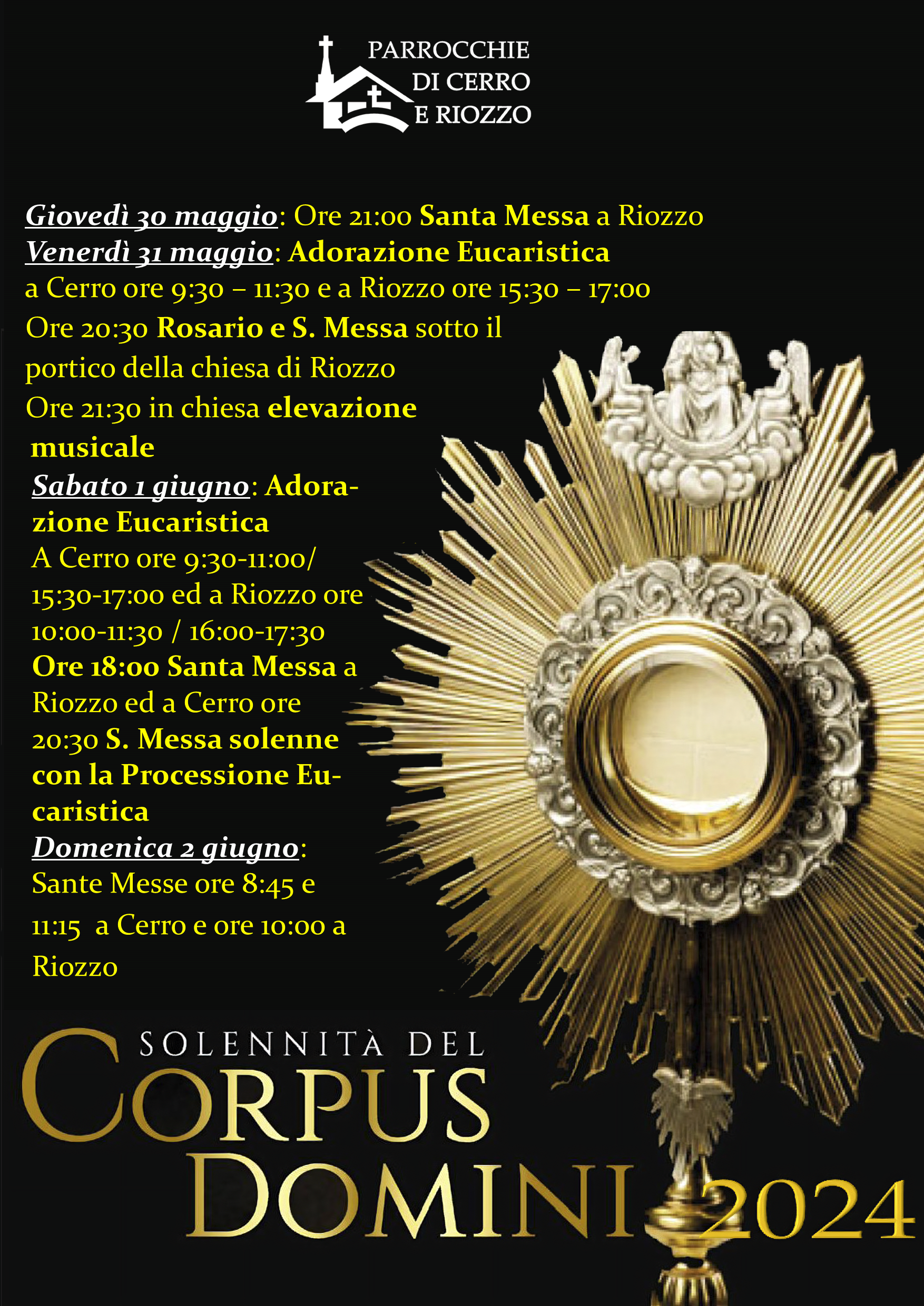 Locandina Corpus Domini